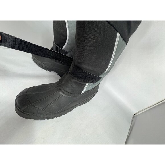 L.L. Bean Kids Size 5 Winter Boots Black & Gray Waterproof Insulated Snow - Picture 15 of 16